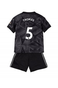 Arsenal Thomas Partey #5 Babyklær Borte Fotballdrakt til barn 2022-23 Korte ermer (+ Korte bukser)